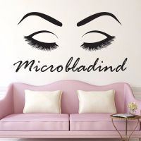 [COD] Eyelashes and Eyebrows Wall Decal Lashes Store Window Sticker Extensions Stickers Eyes LL2124