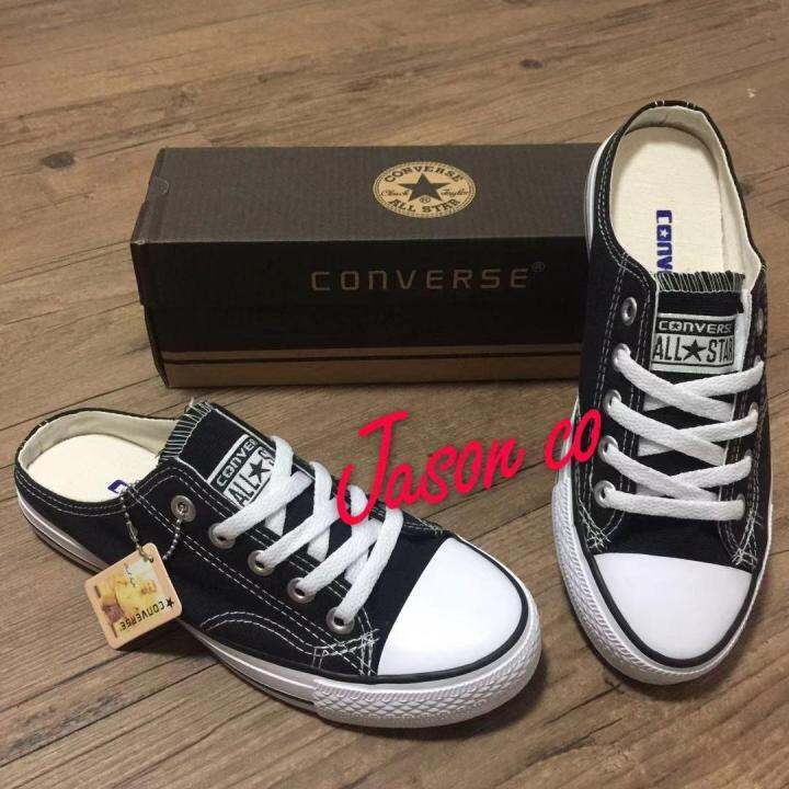 half converse shoes