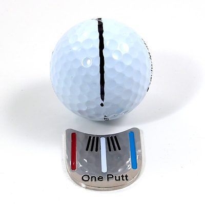 2023-pack-of-6-pcs-one-putt-design-golf-ball-mark-plus-magnetic-golf-hat-clip-golf-marker-drop-ship