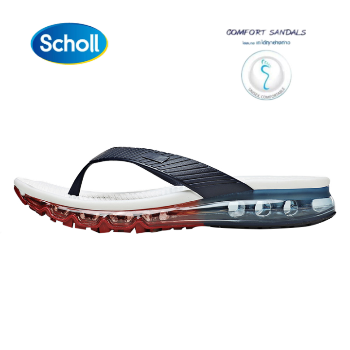 scholl-รองเท้าแตะผู้ชาย-air-ชื่อร่วม-รองเท้าสกอลล์-nlk-e-fitness-deluxe-รองเท้าแตะสวม-สำหรับผู้ชายและผู้หญิง-รองเท้าสุขภาพ-comfort-sandal-เบา-ทนทาน