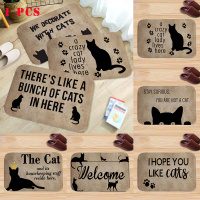 CLOOCL Entrance Mat Water-absorb Cute Cat Puppy 3D Print Floor Mat Bedroom Car Anti-Slip Kitchen Toilet Doormat Home Decor