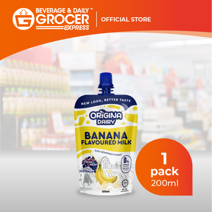 Origina Dairy Banana Milk (1 x 200ml) 1 Pack Lazada