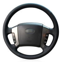 2021Black PU Faux Leather Hand-stitched Car Steering Wheel Cover for Kia Sorento 2003 2004 2005 2006 2007 2008 2009