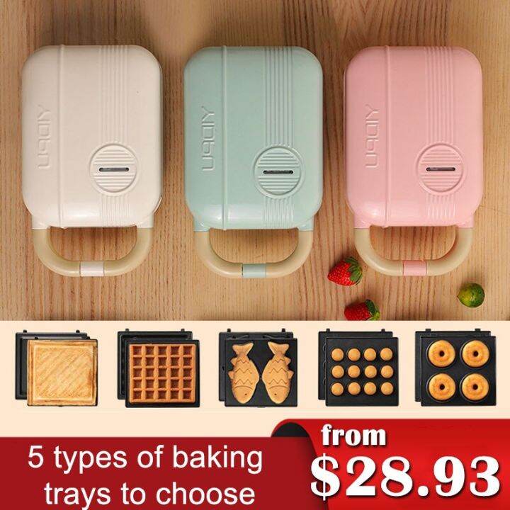 Mini Sandwich Machine Breakfast Maker Multi Cookers Toasters Electric