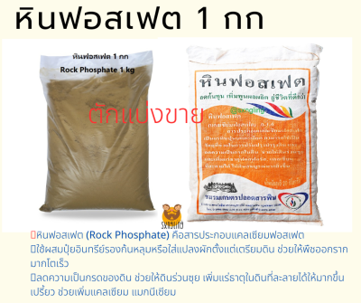 หินฟอสเฟต (Rock Phosphate) ตักแบ่งขาย 1 กก.