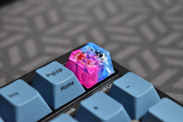 artisan-keycap-pink-blue-carp-fish-งาน-handmade-งานฝีมือ-สวยงาม-พร้อมส่งในไทยครับ-ร้านจริงต้อง-babyshiw