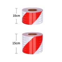 White Red Reflective Tape Reflective Film Of Truck Body Road Traffic Signs Fire Safety Warning Tape