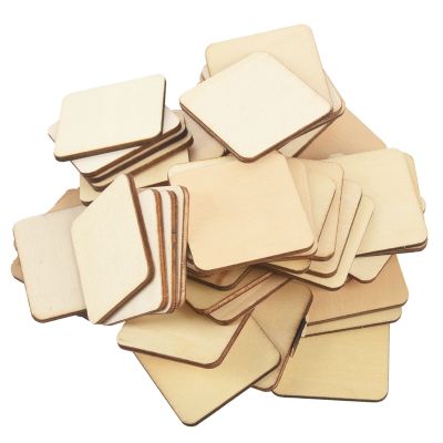 50 diy square decorative wood slices