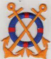 iron on patch Embroidery Anchor Sailing Sailor 8x7 cm ใบหน้าที่ยิ้ม สมอเรือ ตัวรีด เย็บติดผ้าประเทศไทย โลโก้ปัก มีกาวสำหรับรีด ตกแต่งเสื้อผ้า