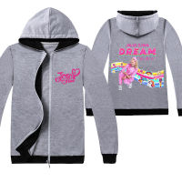 JOJO SIWAเด็กซิปเสื้อแขนยาวHooded Coatเสื้อกันหนาวแจ็คเก็ตลายการ์ตูนเด็กซิปเสื้อเด็กเสื้อผ้าC1284เสื้อผ้าเด็กใส่ลำลองสำหรับฤดูใบไม้ร่วงฤดูหนาวหลวมเสื้อคาร์ดิแกนกีฬา