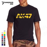 Fashion Men T Shirt Ak47 Letter Printing T-Shirt High Quality 16 Colors O-Neck 100% Cotton Tshirt Ak-47 Tops Ak 47 Tees 0153-D