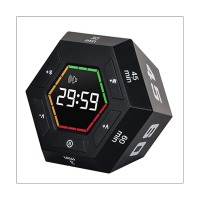 1 PCS Pomodoro Timer Productivity Timer Black Plastic Time Management Tool 3, 5, 15, 30, 45, 60 Minute Preset Smart Countdown Timer