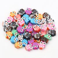 【CW】✶  20/50/100pcs Beads Polymer Clay Loose Spacer Jewelry Making Necklace Keychain Diy Accessories