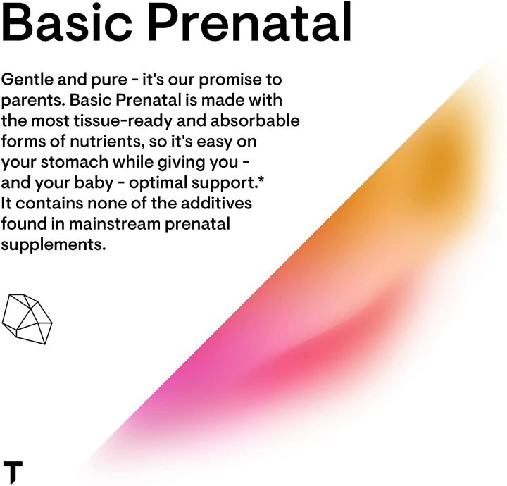 วิตามินเตรียมตั้งครรภ์-ระหว่างตั้งครรภ์-basic-prenatal-90-capsules-thorne-research-มีวิตามินรวม-12-ชนิด