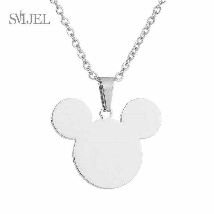 jdy6h-stainless-steel-necklaces-for-women-jewelry-mini-animal-rabbit-necklace-heart-beat-dog-paw-print-collier-femme-wholesale