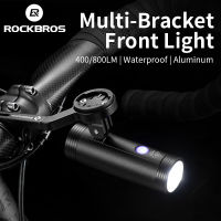 ROCKBROS 800 Lumen Bike Headlight With 2 in 1 Mount Holder Cycling Flashlight USB Rechargeable Rainproof LED Bicycle Front Light