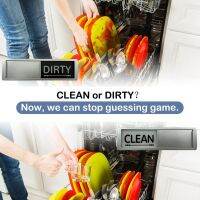 4 PCS Dishwasher Magnet Clean Dirty Sign Shutter It Non-Scratching Magnet or Adhesive Options