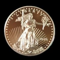 Beworth 5ชิ้นเหรียญไร้อิสระ2016แม่เหล็ก24K เหรียญตราที่ผ่านการชุบจริง32.6มม. ของที่ระลึกตกแต่งบ้านเหรียญ