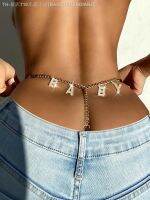 【CW】✎  2023 New underwear women black perspective gauze lace rhinestone gold chain lingerie letter sequined decoration thongs