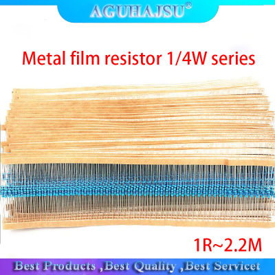 2023 Exit 500pcs 1R~2.2M 1 Metal Film resistor 14W series 10K 22K 47K 100K 100K 220 1K5 2 K2 100R 220R 1K 1.5K 2.2K 4.7K 4K7 ohm