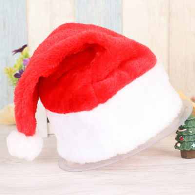หมวกซานตาคลอสตุ๊กตาผ้านุ่มเครื่องแต่งกายวันฮาโลวีนคริสต์มาส