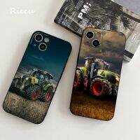 {จี้ดิจิตัล} Claas Tractor เคสโทรศัพท์กระจกนิรภัยสำหรับ IPhone 14 13 12 11 Pro XR XS MAX 8X7 Plus ฝาครอบเต็มรูปแบบ12พัดลมพกพาScreen Protectors