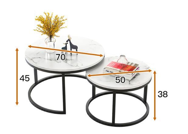ประกอบสำเร็จ-โต๊ะกลาง-โต๊ะกลมกลาง-โต๊ะกลางซ้อนได้-อเนกประสงค์-ลายหินอ่อน-แข็งแรง-ผลิตจากไม้mdf-คุณภาพดี-โครงเหล็กแข็งแรง-โต๊ะกาแฟ-table