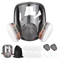 Reusable Full Face Respirator Full Face Cover 16 in 1 Gas Cover Organic Vapor Respirator View for Painting Machine Polishing