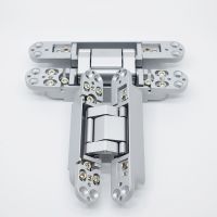 JIAOJIAOZ 3D Adjustable Hidden black Door Hinge invisible door hinge zinc alloy door hinge 40kg Folding door hinge150x25mm