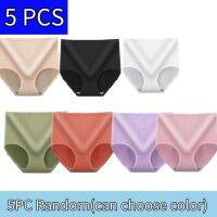 《Be love shop》5PC/Lots Women  39;s Panties Large Size Underwear Seamless High Rise Solid Cotton Underpants Ladies Lingerie Sexy For 40 100KG