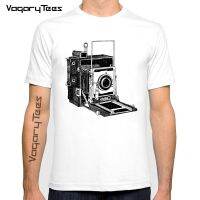 Vagarytees Fresh Style Vintage Camera Design Tshirt Man Summer Top Short Sleeve O-Neck Comfort Breathable White Casual Tshirt