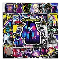 10/30/50PCS New Cyberpunk Style Game Graffiti Stickers For Luggage Laptop iPad Skateboard Guitar Journal Cup Sticker Wholesale Stickers Labels