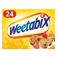 Weetabix Wholegrain Wheat Ready Breakfast 24 Biscuits วีทาบิกซ์ เรดดี้ เบรคฟาสท์ ซีเรียลธัญพืชอบกรอบ 24 บิสกิต (430 กรัม)