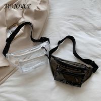{PYAO Travel Department Store}Clear PVC Fanny Pack Waterproof Messenger Waist Purse Transparent Women Men Travel Belt Bag Phone Pouch Women 39; S Fashion Bag 2022