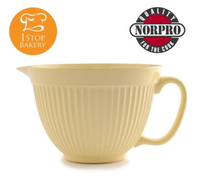 Norpro 1017 Grip-EZ 4 Qt. Mixing Bowl Yellow/ชามผสมสีเหลือง 4 Qt. 3.8 ลิตร