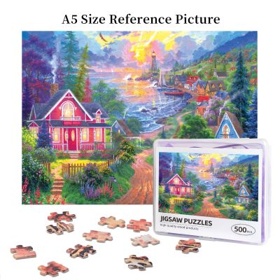 Abraham Hunter Coastal Living Wooden Jigsaw Puzzle 500 Pieces Educational Toy Painting Art Decor Decompression toys 500pcs