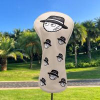 Golfer Golf Club Head Covers Great Leather Head Covers Set Cute Golfer Headcovers For Driver Fairway Hybrid Wood Head Covers I