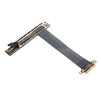 Pci Express Pcie Pci-e สายส่วนต่อส่วนขยาย X4ไปยัง X16ไรเซอร์การ์ด0.1-1ม.-90องศาช่องเสียบ16x Pci-e