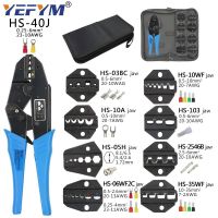 Crimping Pliers Clamp Tools Cap/coaxial Cable Terminals Kit 230mm HS-40J Multi Functional YEFYM Carbon Steel Multifunctional