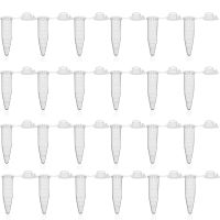 【CW】™  50 Pieces of Transparent Plastic Test Tube Centrifuge 1.5ML Management Unit for Laboratory Sample Containers School