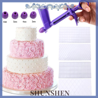 Shunen อุปกรณ์การตกแต่งเค้ก Sugarcraft ฟองดองท์ในไข่มุกพลาสติกอุปกรณ์เม็ดไข่มุก