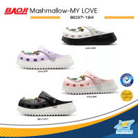 Baoji Collection บาโอจิ รองเท้าแตะ รองเท้าแฟชั่น รองเท้าลำลอง มี 4 สี W Mashmallow-MY LOVE B037-124 (800)