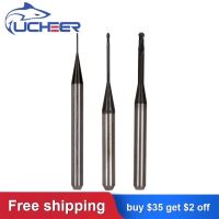 UCHEER 1pc / set cad cam dental burs Roland Milling Cutter DLC / DC Coating สําหรับบล็อก Zirconia มี 0.6mm 1.0mm 2.0mm