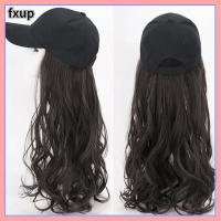 FXUP หมวกม้วนยาวหนาสำหรับผู้หญิง,เสื้อผ้าผู้หญิงผมตรงกางเกงว่ายน้ำวิกผมผมหยิกหมวกเบสบอลที่คลุมผม