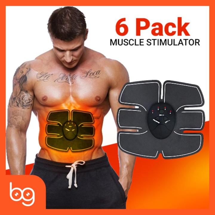 Muscle Stimulator for Abs, Arms, Hips, Back & Legs USB Rechargeable Muscle  Toner Wireless Portable EMS Abdominal Toning Belt for Men and Women, Office