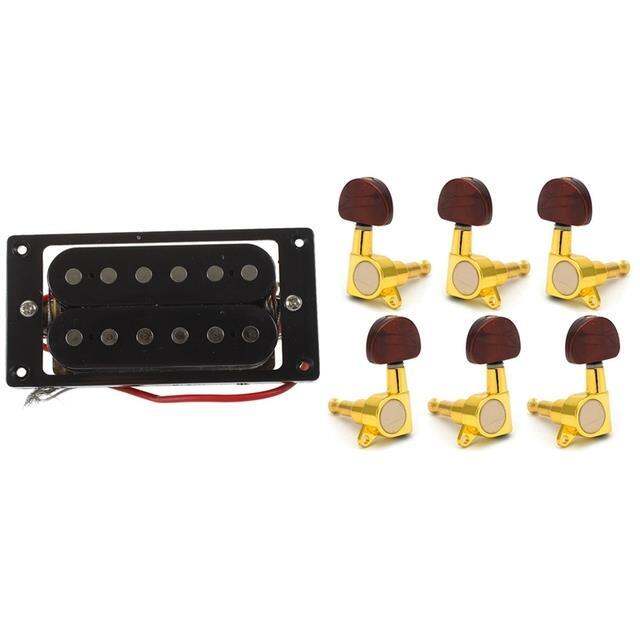 cw-2pcs-humbucker-coil-electric-pickups-frame-screw-with-locked-string-tuning-peg-button-3l-3r