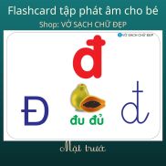 FLASHCARD-39 THẺ IN 2 MẶT HỌC PHÁT ÂM TIẾNG VIỆT CHO BÉ CHUẨN BỊ VÀO LỚP 1