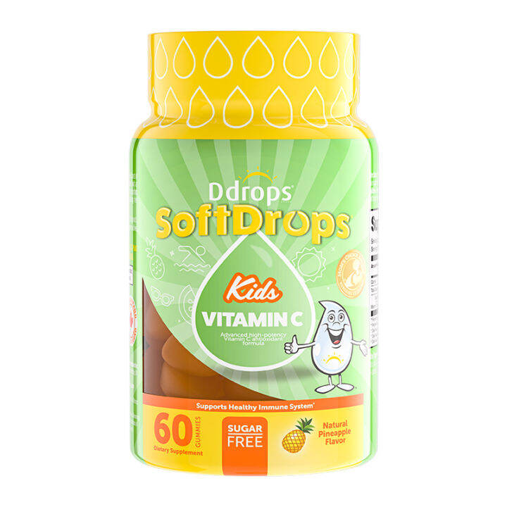 Ddrops Vitamin C Gummies for Adults and Children, Vitamin Gummies