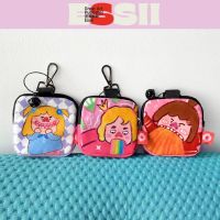 Illustrator cooperation with cartoon portable coin bag girl students personality change purse 【BYUE】