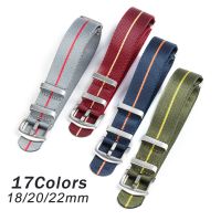 ✇▬ Thickened Canvas Nylon Strap Watchband 20mm 22mm 18mm for Seiko Military Sport Belt for Huawei Watch GT2/Gt3 Band for Omega 007